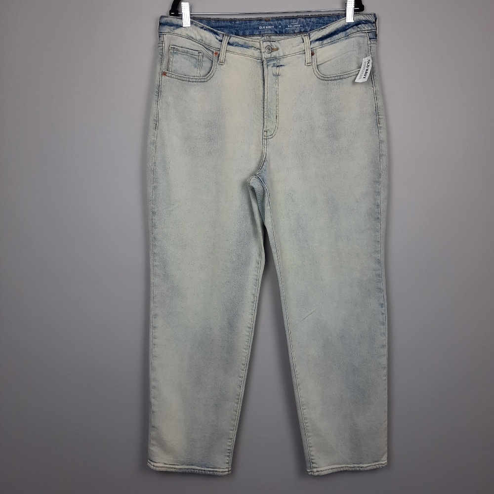 Old Navy High Rise O.G. Loose Jeans in Nessa Clean Light Wash size 16